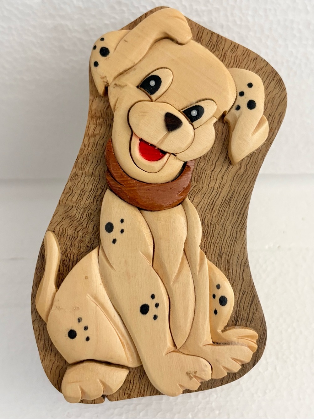 Wooden, Dalmatian Puzzle Box